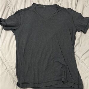 Lululemon Men's Charcoal V-Neck T-Shirt